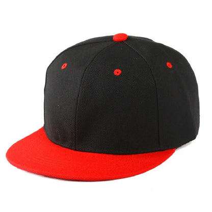 Snapback Hip Hop Cap – Flat Brim Baseball Hat for Men & Women