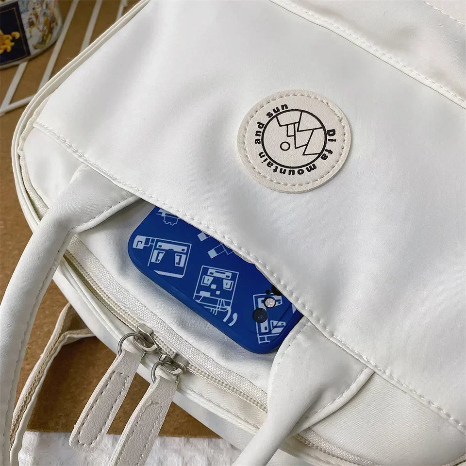 Waterproof Nylon Backpack for Women – School & Travel