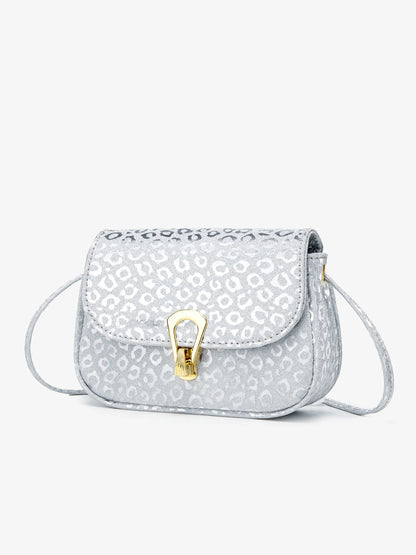 Sparkling Silver Mini Crossbody Bag for Women – Luxury PU Leather