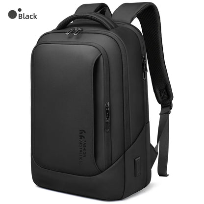 Laptop Backpack for Men, Waterproof Travel Bag with USB Charging Port
