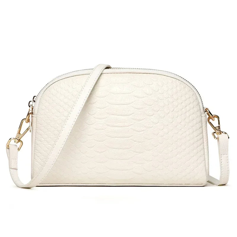 Crocodile Pattern Leather Crossbody Bag – Women's Shoulder Bag