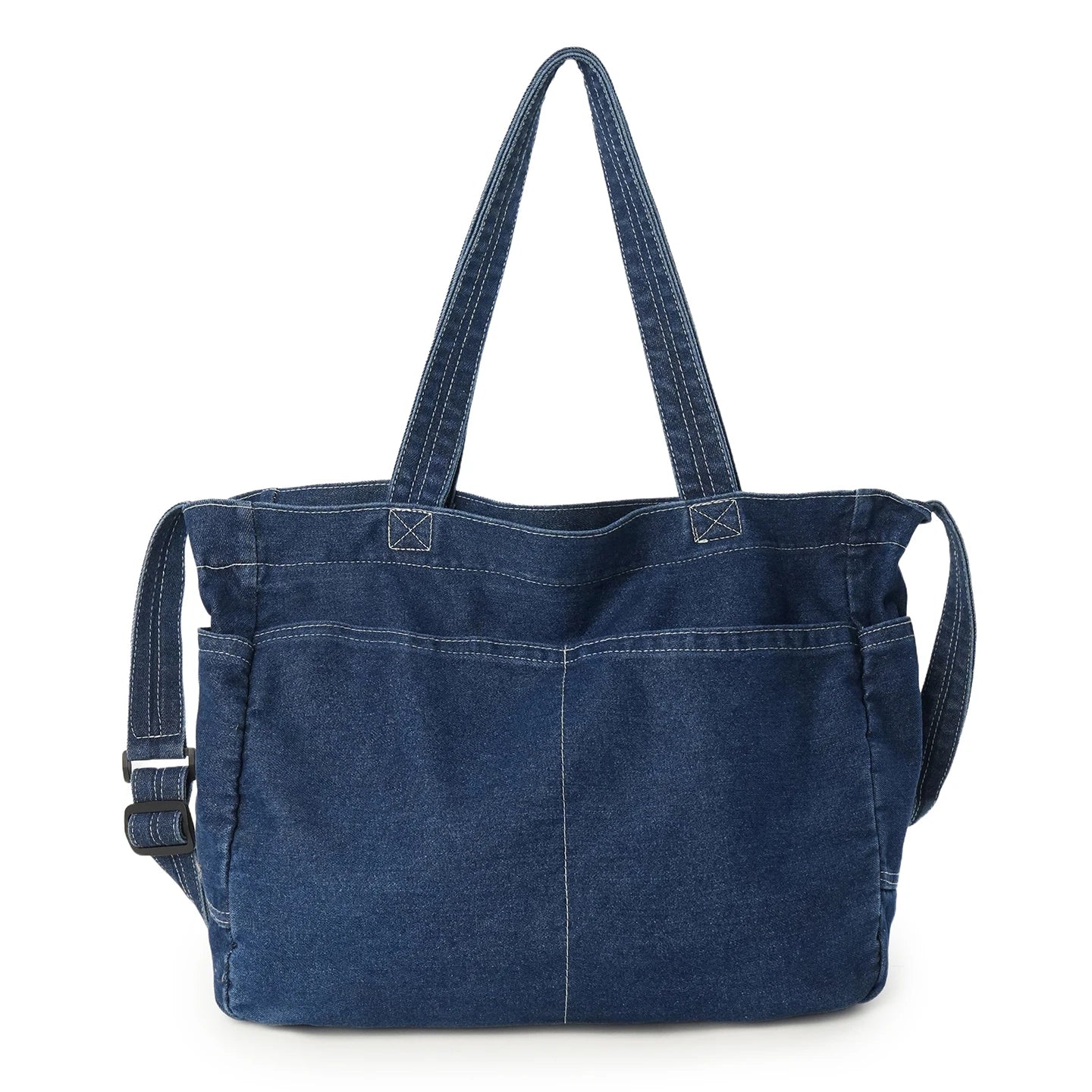 Denim Tote Bag for Women – Large Capacity Shoulder & Crossbody Bag