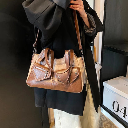 Retro Shoulder Tote Bag – Versatile Women's Handbag