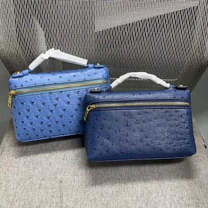 Women S Bag Ostrich Small Cow Leather Shoulder Bags Crossbody Handbags Clutch Luxury Designers