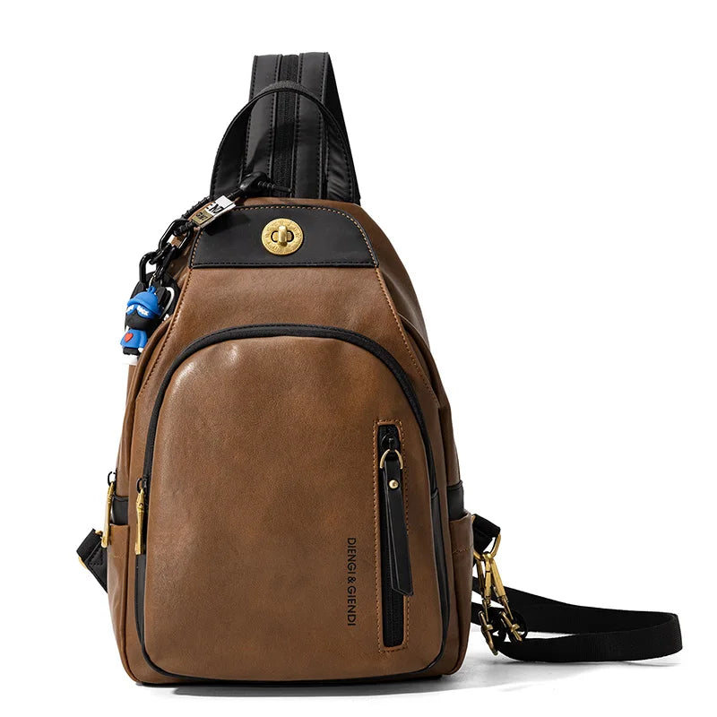 PU Leather Crossbody Sling Bag for Women & Men