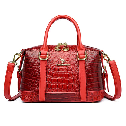 Crocodile Pattern Tote Bag for Women – Luxury Handbag & Crossbody