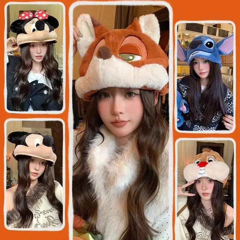 Zootopia Plush Character Hat with Mini Doll – Judy, Nick & More