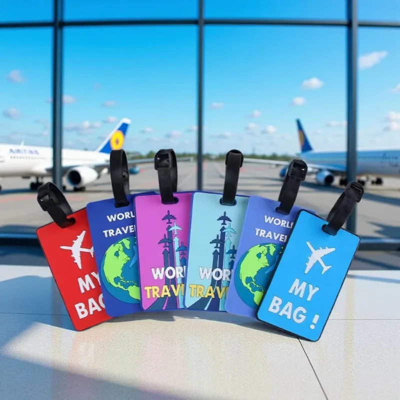 Silicone Luggage Tag – Colorful PVC Travel Bag ID Holder