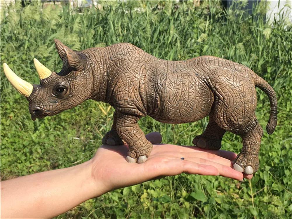 Rhinoceros Animal Figure – 27.5cm Realistic PVC Safari Toy