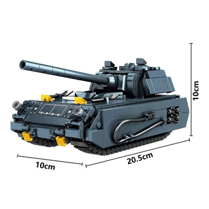 WWII Half-Track Armored Vehicle Building Blocks MOC Military Set