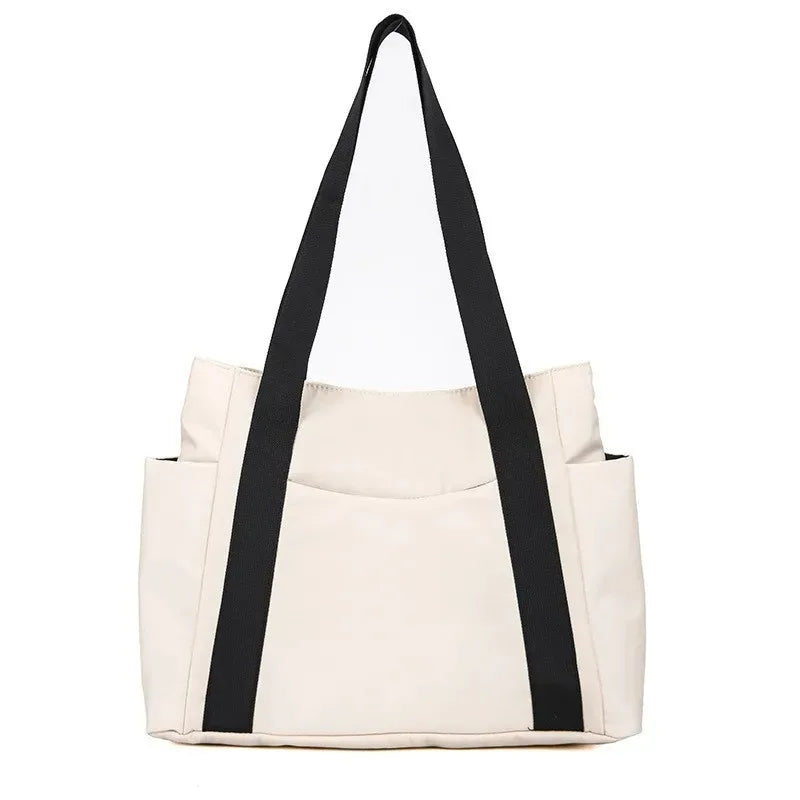 Women's Casual Tote Bag with Zipper & Multiple Pockets