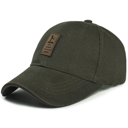 Structured Cotton Baseball Cap – Unisex Adjustable Snapback Sun Hat