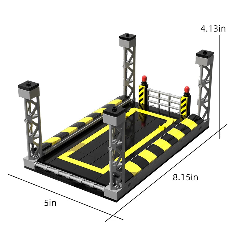 Supercar Garage Building Blocks Parking Lot Display Stand