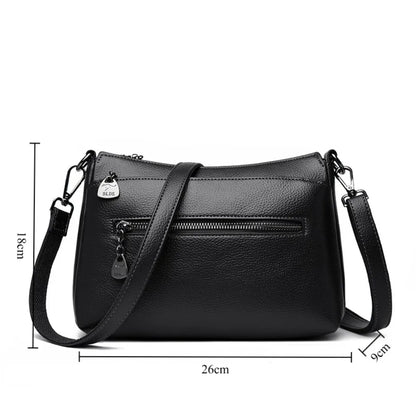 Genuine Leather Crossbody Bag for Women – Luxury Shoulder Handbag