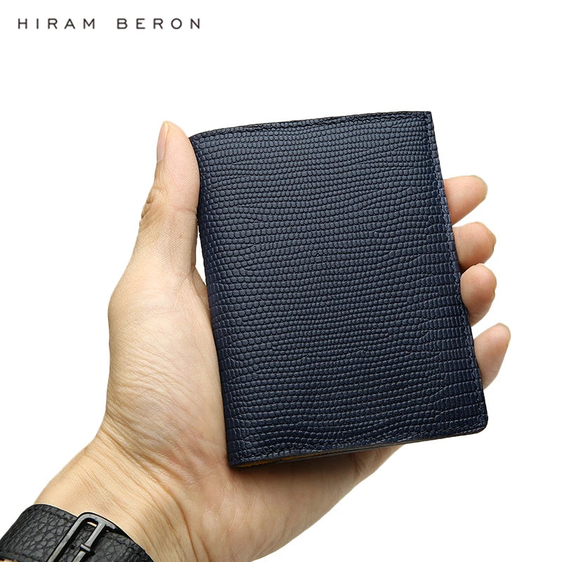 RFID Blocking Leather Wallet for Men, Slim Bifold Card Holder
