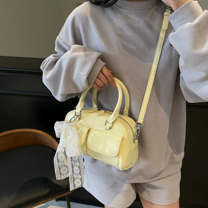 Everything Popular Casual Sweet Lace Ballet Style Design Sense Spring Summer Shoulder Ladies