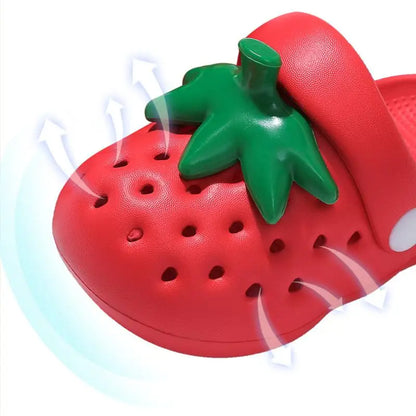 Strawberry EVA Slippers – Cute Non-Slip Beach Sandals
