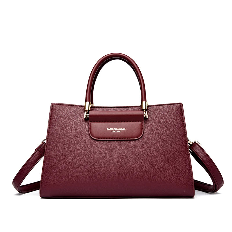 Large Leather Handbag for Women – Designer Tote & Shoulder Bag