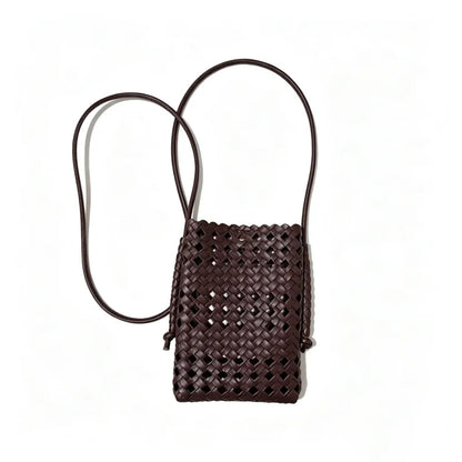 Hollow Woven Crossbody Bag – Women's Bohemian Phone Purse