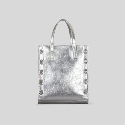 Rivet Buckets Bag Designer Women Handbags Luxury Pu Leather Shoulder Crossbody Bags Punk Small Tote