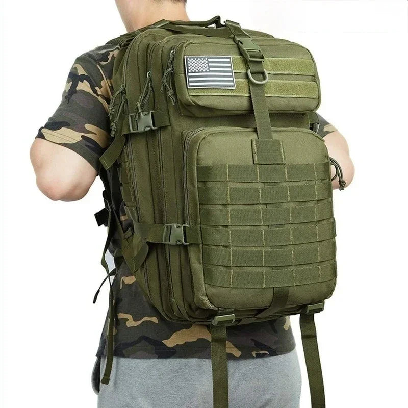 50L Tactical Backpack – Waterproof 1000D Nylon Hunting & Hiking Rucksack