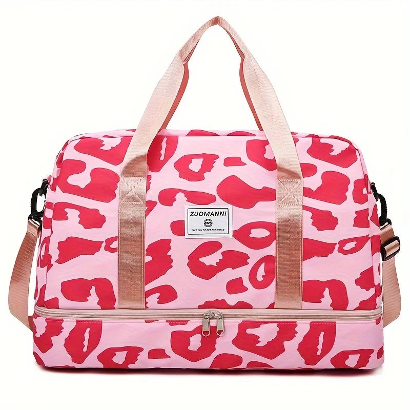 Animal Print Duffle Bag – Large Capacity Gym & Travel Weekender