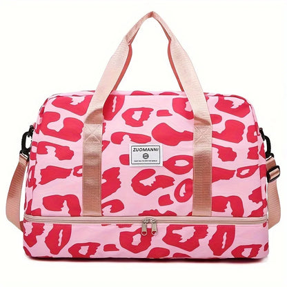 Animal Print Duffle Bag – Large Capacity Gym & Travel Weekender