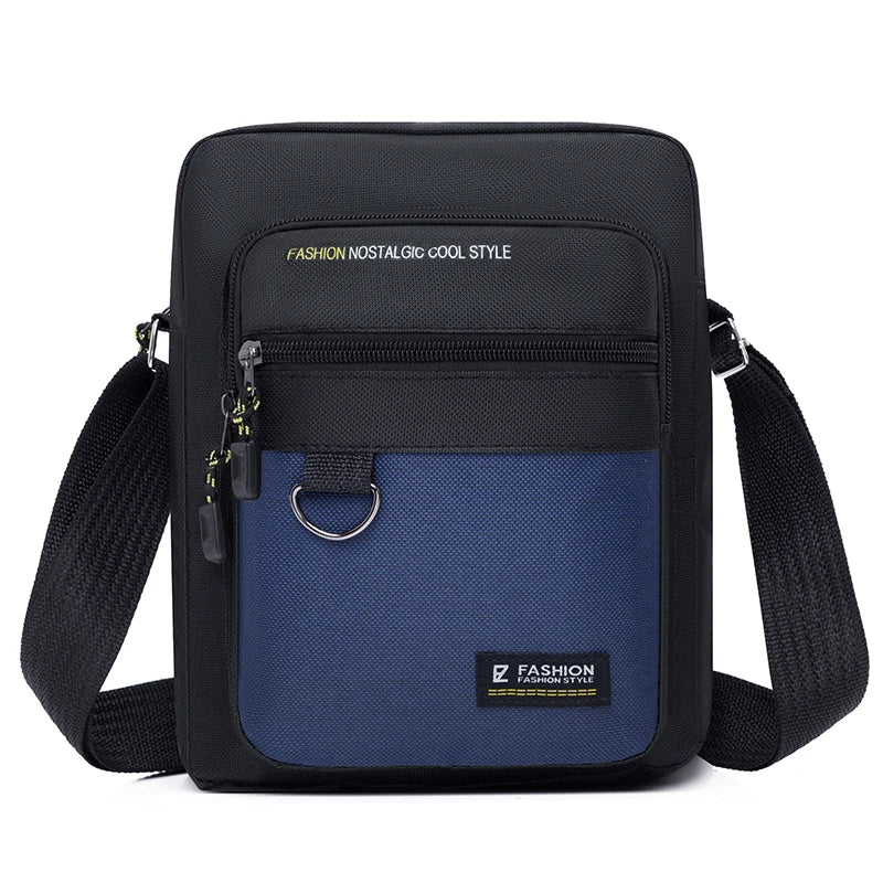 Men's Oxford Messenger Shoulder Bag – Lightweight Casual Crossbody