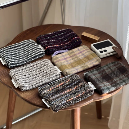 Retro Plaid Mini Cosmetic Pouch – Women's Makeup Organizer Bag