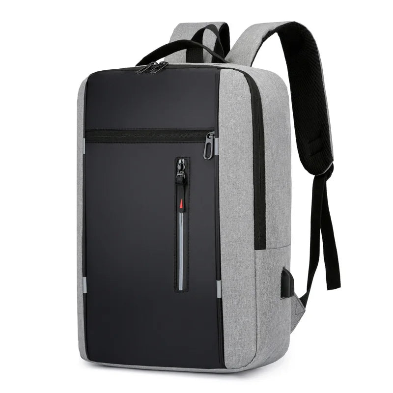 Waterproof Laptop Backpack – 15.6" USB Charging Business Travel Bag