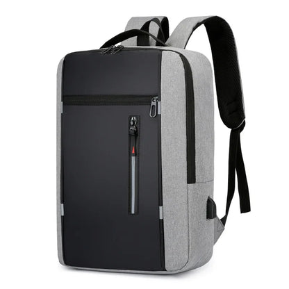 Waterproof Laptop Backpack – 15.6" USB Charging Business Travel Bag