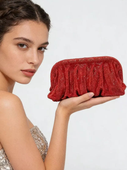 Diamond Evening Clutch Bag – Women's Crystal Party Purse