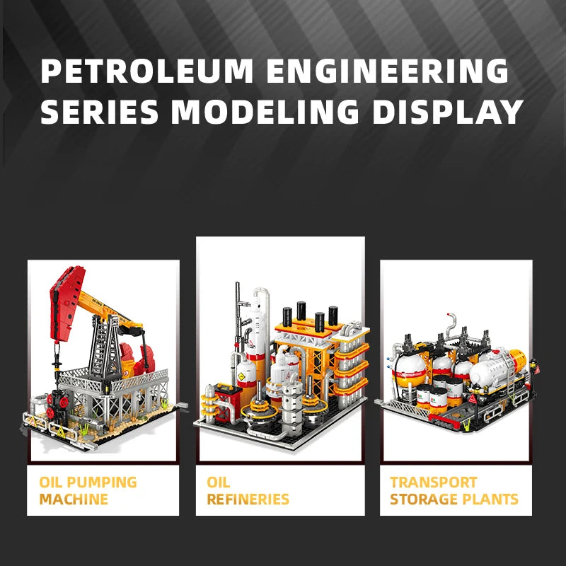 Oil Field Pump Jack MOC Building Blocks Set – City Engineering Bricks