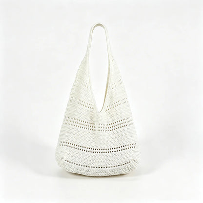 Hollow Woven Tote Bag for Women – Korean Beach Shoulder Bag