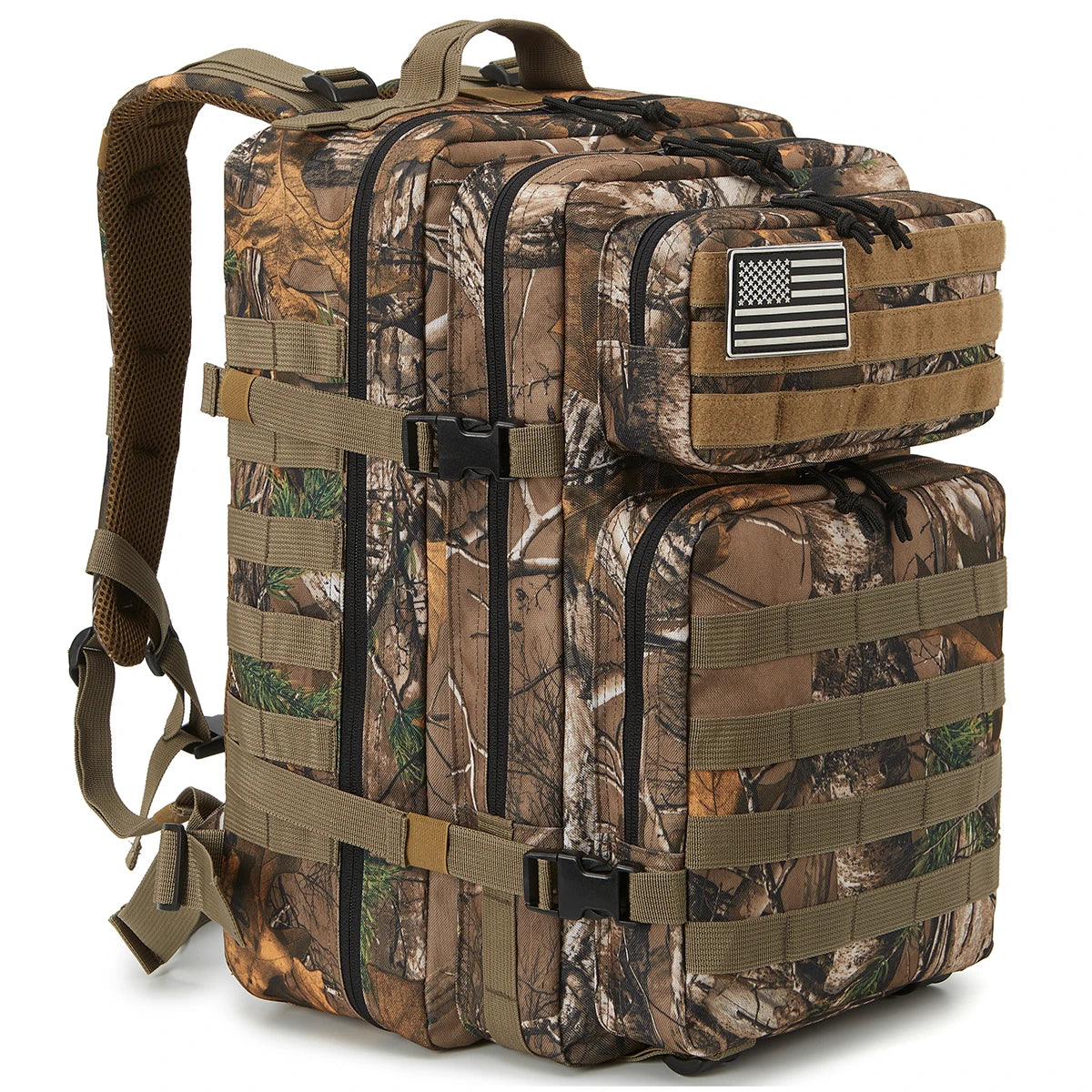 Tactical MOLLE Backpack 45L – Large Capacity Hiking & Camping Bag