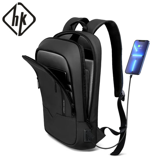Slim Business Laptop Backpack 17.3 Inch with USB Port – Waterproof & Lightweight