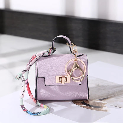 Mini Coin Purse Keychain – Luxury Leather Bag Charm Wallet