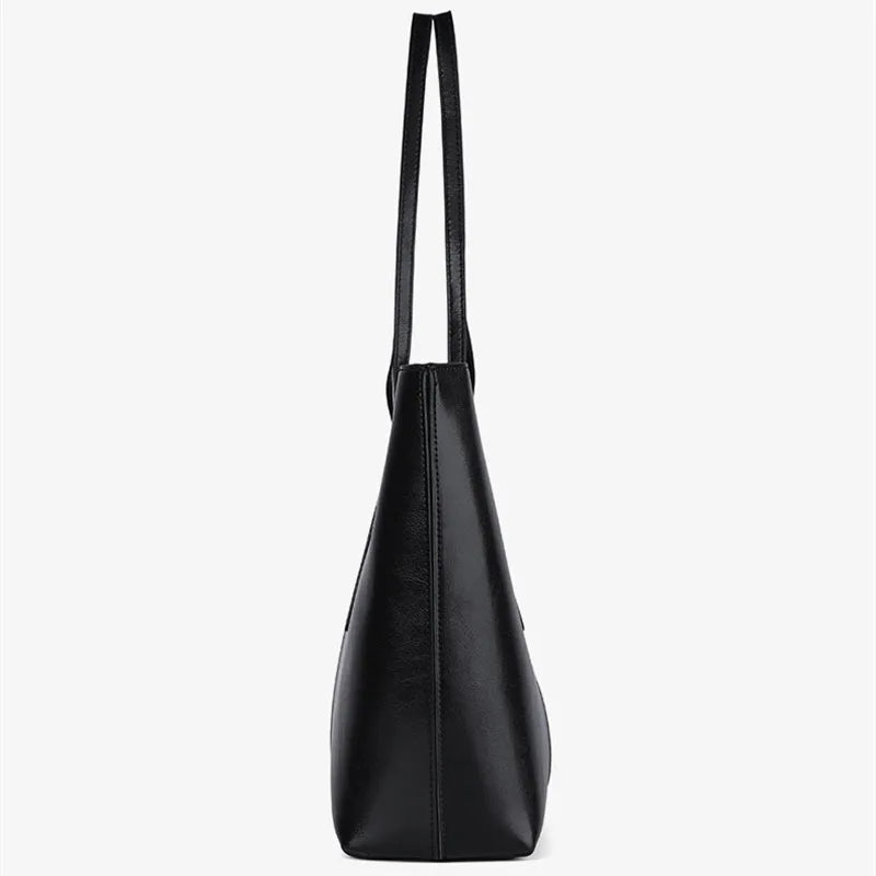 Large Capacity Vintage Leather Tote Bag for Women