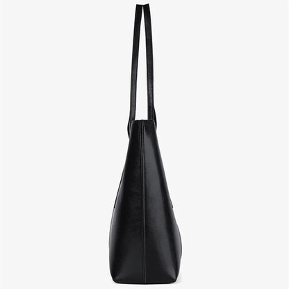 Large Capacity Vintage Leather Tote Bag for Women