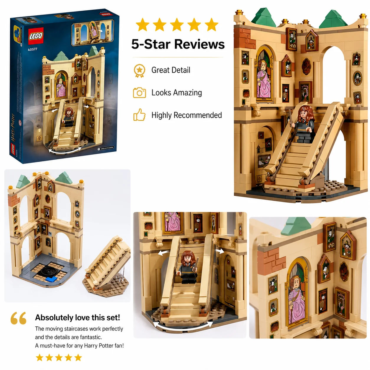LEGO Harry Potter Hogwarts Grand Staircase 40577 Building Set