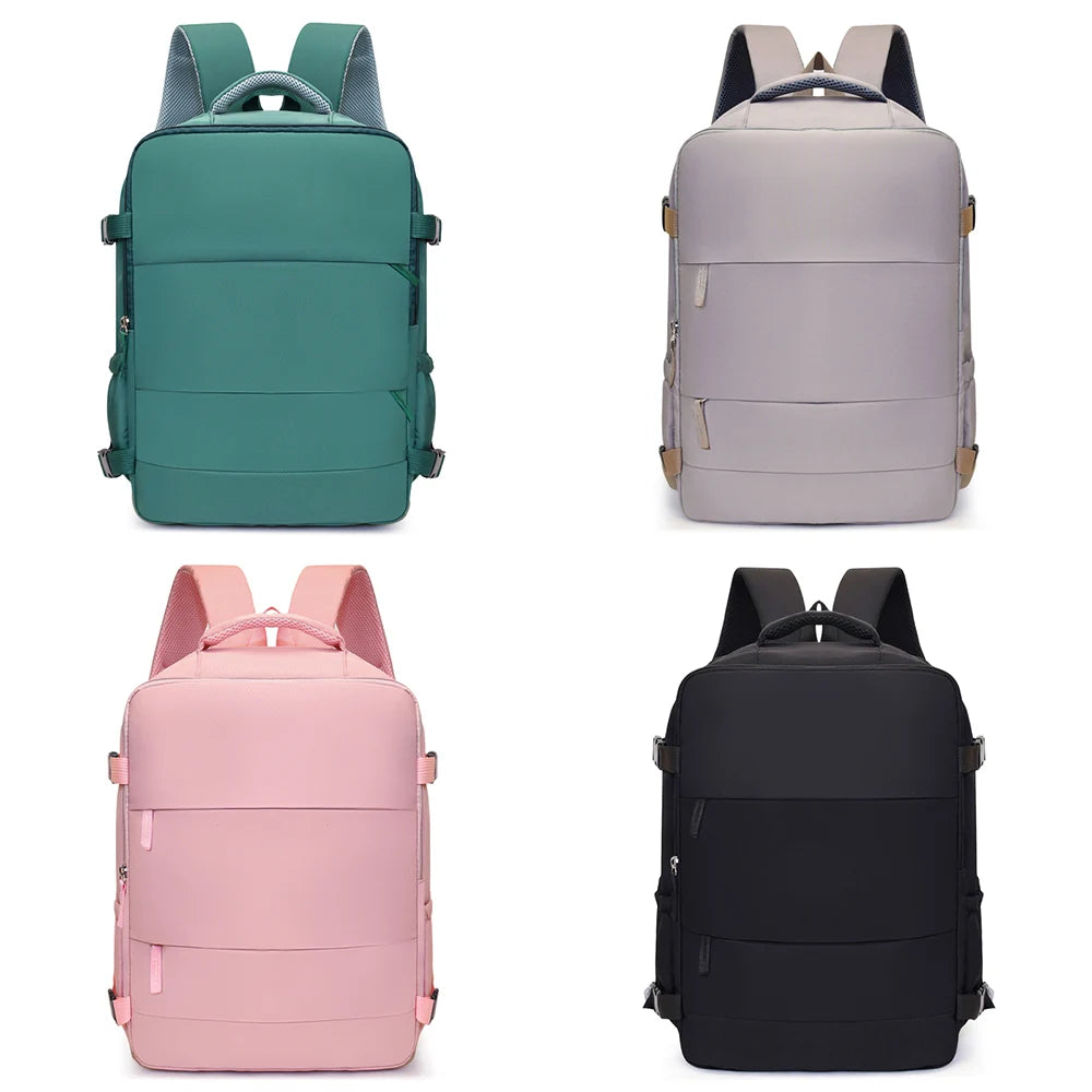 Large Capacity Travel Backpack – 16-Inch Laptop Daypack with Shoe Compartment