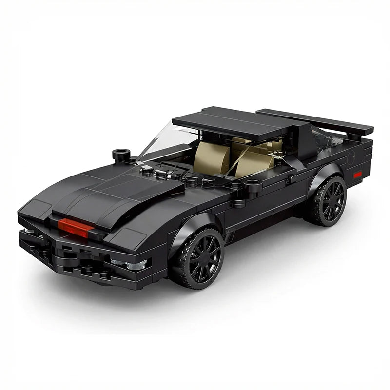 JDM Classic Black Sports Car Building Blocks Set 1:24 MOC