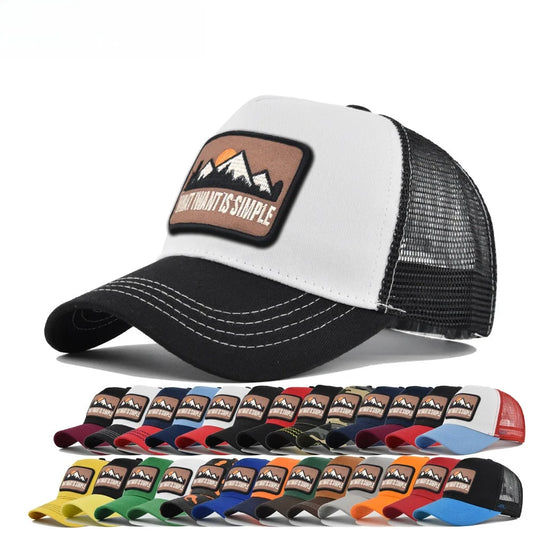Mesh Breathable Baseball Cap – Embroidery Letter Outdoor Sports Hat