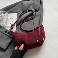 Burgundy Faux Suede