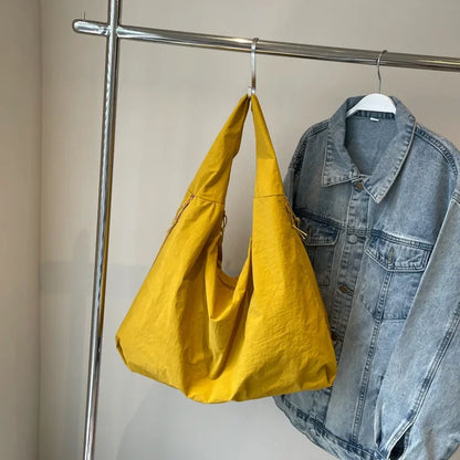 Nylon Shoulder Bag for Women – Casual Commuter Hobo Tote