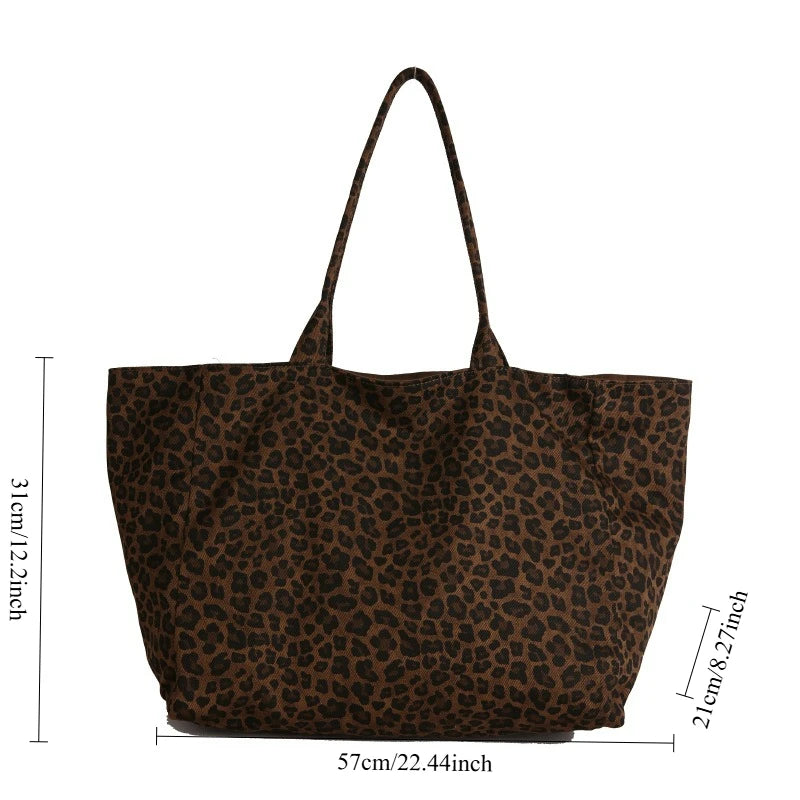 Fashionable Leopard Print Top Handle Bag Women Crossbody Casual Shoulder Comfortable Versatile
