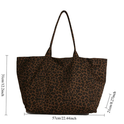 Fashionable Leopard Print Top Handle Bag Women Crossbody Casual Shoulder Comfortable Versatile