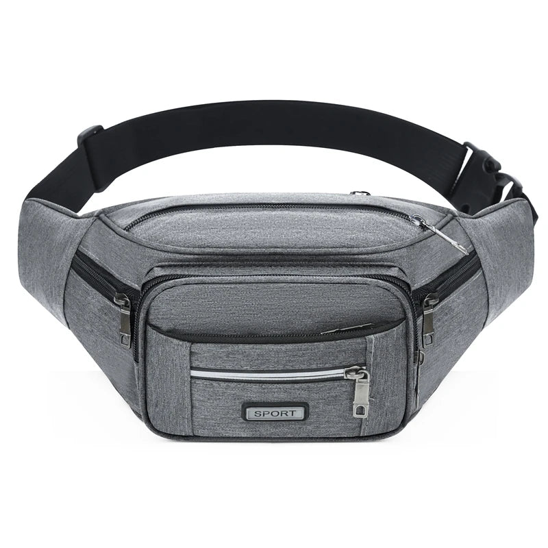 Waterproof Waist Bag – Men's Anti-Theft Chest Pack for Travel & Sports