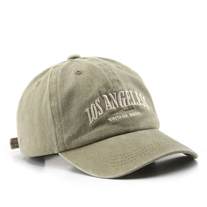 Embroidered Cotton Baseball Cap – Unisex Retro Snapback Hat