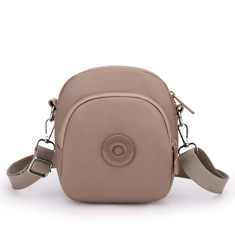 Women's Waterproof Nylon Crossbody Bag – Multi-Pocket Shoulder Purse